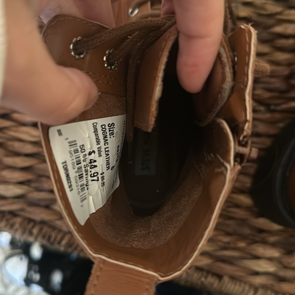 NWT. Steve Madden boot. Cognac color. Never worn. Perfect for fall/winter. - Picture 7 of 8